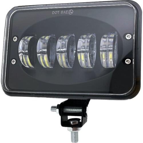 1pcs 50W 6 inch LED Work Light Flood Driving Lamp for Motorcycle Tractor Boat Off Road 4WD 4x4 Truck SUV ATV