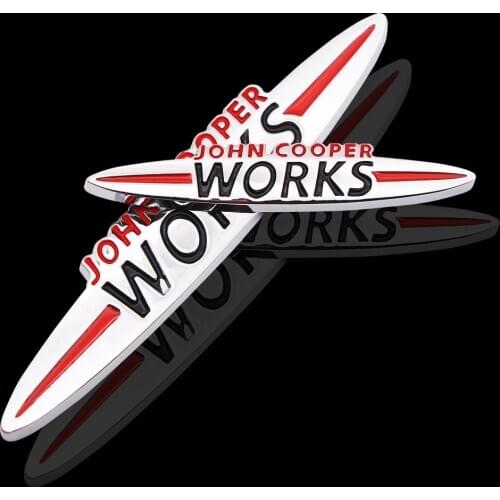 1 PCS Car Stickers JCW Emblem Badge For Mini Cooper S John Cooper Works R50 R52 R53 R55 R56 R57 R58 R59 R60 R61 F55 F56 Clubman