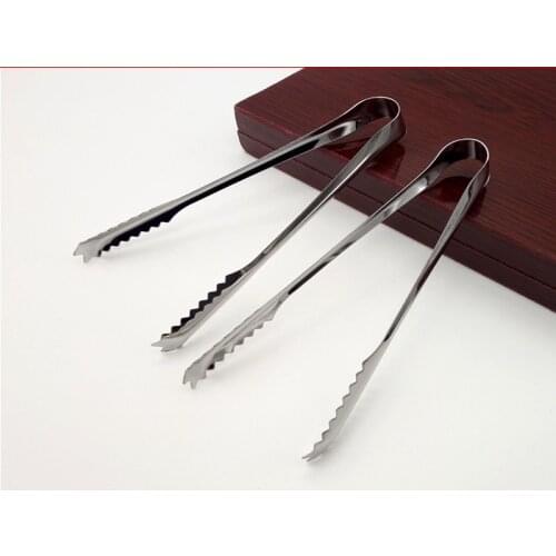 1Pcs Stainless Steel Tongs Clamp For Barbecue Party Bar BBQ Clip Bread Food Ice Clamp Ice Tong Kitchen Tool Accessories