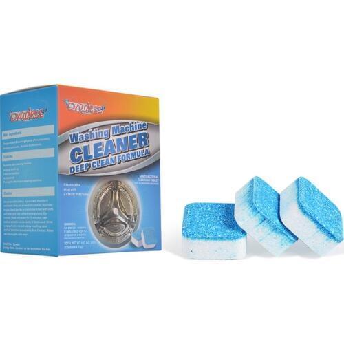 12PC Kitchen Washing Machine Cleaner Agent Effective Decontamination Tank Cleaning Washing Machine Agent Cleaning Tablets Supply