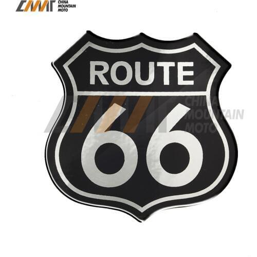 3D Motorcycle Decal America US Route 66 Sticker Car Tail Sticker for Moto ATV