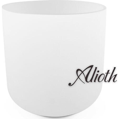 6 Inch Frosted Crystal Singing Bowl in Various Note for Crown Chakra Use in Yoga/Meditation /Sound Therapy