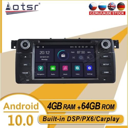 64GB For BMW Serie3 E46 M3 1998 - 2005 2006 Car Stereo Multimedia Player Android GPS Navi Auto Audio Radio Carplay PX6 Head Unit