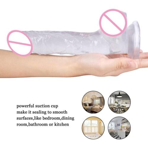 9.25 Inch Realistic Dildo Safe Lifelike Penis Female Masturbation Cup Sex Toy