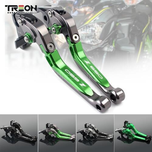 CNC Aluminum Motorcycle Folding Extendable Brake Clutch Levers Handle For Kawasaki Z650 Z-650 2017 2018 2019 Accessories