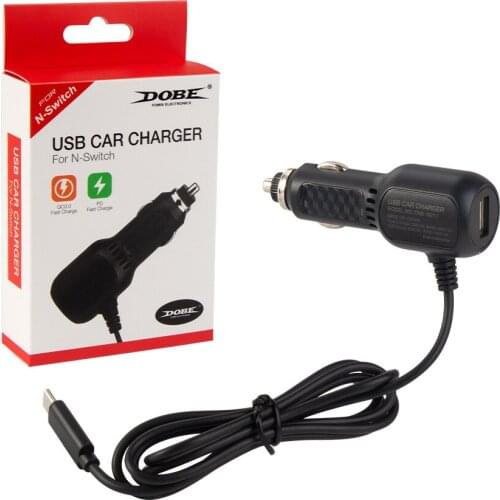 QC3.0 Fast Car Charging Game Charger USB PD Protocol Type C Power Adapter for Nintend Switch Lite & NS Console Input DC 12-24V