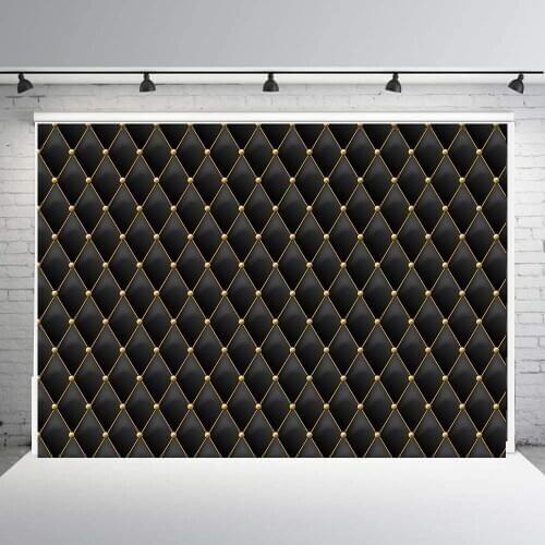 Abstract black leather upholstery luxury background photography backdrops photo booth props vinyl baby shower party decor B-859
