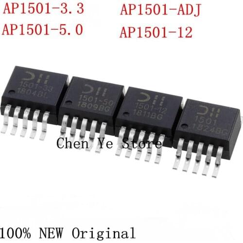Free Shipping 25PCS 100% NEW AP1501-3.3 AP1501-5.0 AP1501-12 AP1501-ADJ SMD TO-263 Buck DC / DC converter 5V 12V
