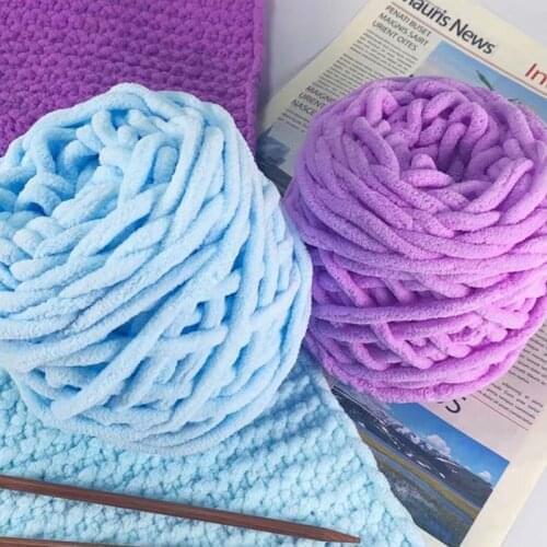 Colorful Dye Scarf Sweater Hand-knitted Yarn For Hand Knitting Soft Milk Cotton Yarn DIY Thick Warm Crochet Knitting Wool Yarn