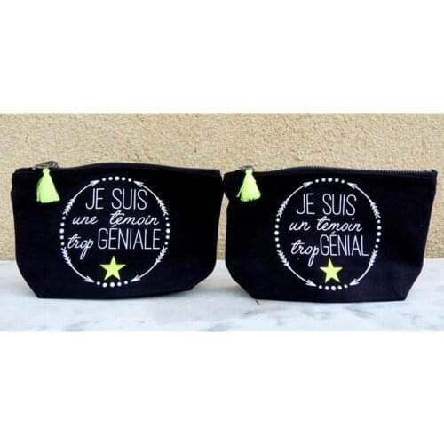 Custom bride Make up Bag with name date bachelorette party bags witness gift Bride hangovers bag Cosmetic Bags survival kit bag