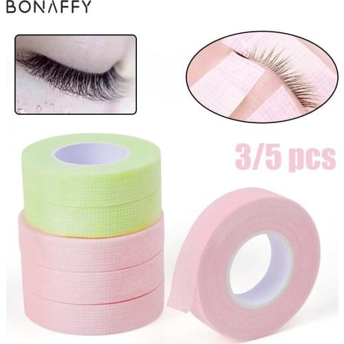 3/5 Rolls False Eyelashes Extension Tape Professional Anti-allergy Breathable Micropore Fabric Eye Lashes Grafting Tools Tapes