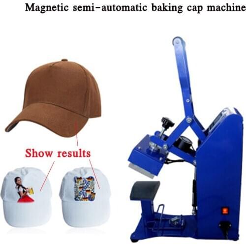 Cap printing machine magnetic semi-automatic cap baking machine CP2815S cap baking machine stamping machine hot press