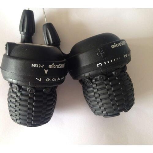 Microshift MTB Mountain Cycle Bike Twist Grip Gear Shifters 6/7 speeds For Shimano Set