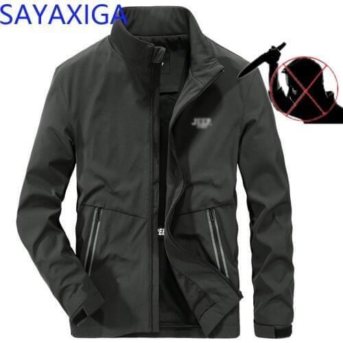 Leisure self-defense Men jacket anti cut fashion security knife cut resistant stab proof defence police swat safety clothing4XL