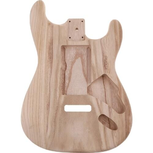 Durable Solid Wood Electric Guitar Unfinished Body DIY Barrel Material
