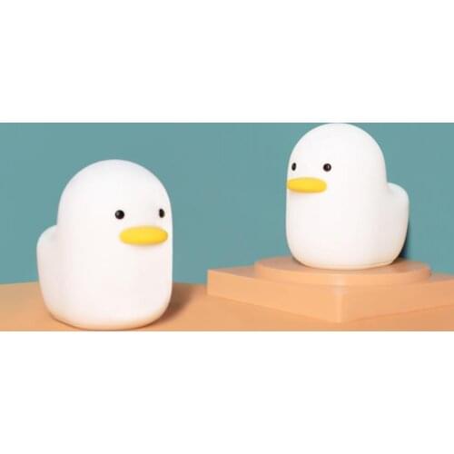 Xiaomi MUID New Cute Duck Silicone Touch Sensor Night Light Kids Baby Bedroom Desktop Decor Lamp Chargeable LED Pat Light Gift
