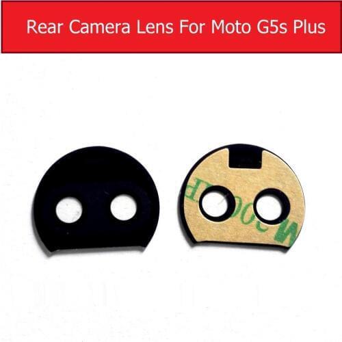 Camera lens for Moto G5S Plus / motorola G plus (5th gen) XT1803 XT1804 XT1605 XT1606 back rear camera Optics lens Cover+ Glue