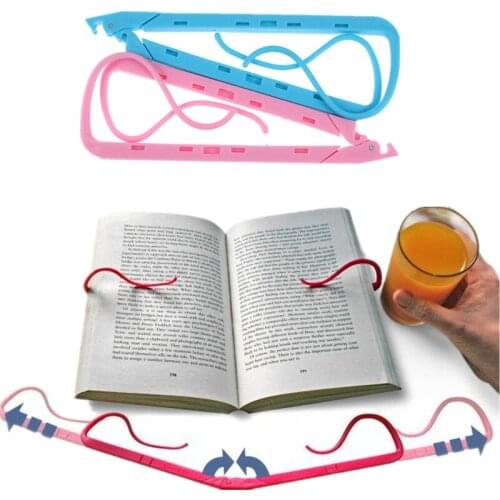 Plastic Foldable Stationery Lazy People Leisure Essential Bookend Creative Bookmarks Reading Book Holder