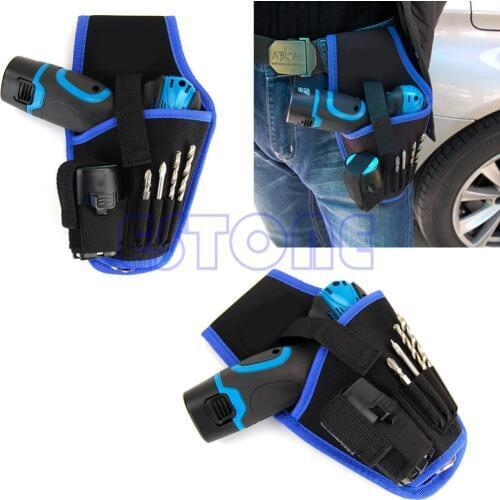 Portable drill Holder Holst Pouch Cordless Tool For 12v Drill Waist Tool Bag