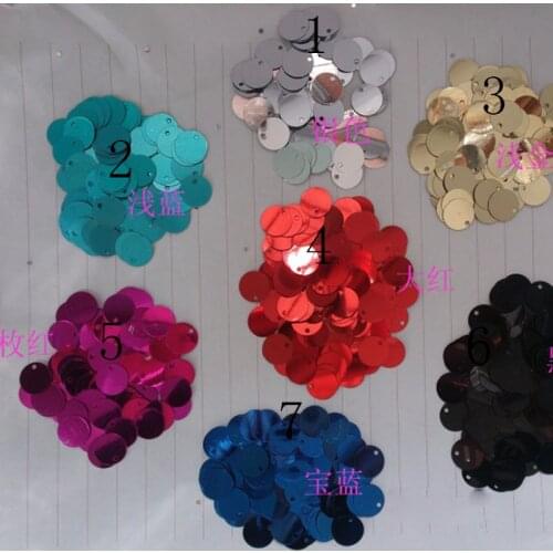 About 2650Pcs/Pack Round Flat Loose Sequins 10mm Paillettes Sewing Confetti Nail Art Shoe Trimmings