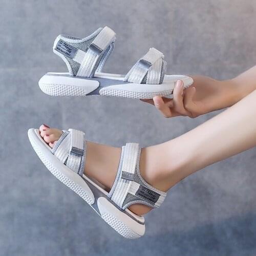 Womens sandals 2021 summer new students thick-soled non-slip breathable beach shoes sports casual sandals fashion slippers