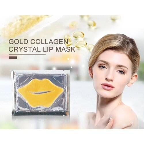 Custom Label Packaging Own Brand Korean Beauty Product Rose Collagen Moisturizing Organic Sleeping 24K Gold Lips Mask Set