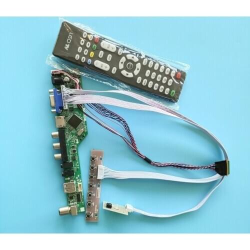 WLED LCD VGA+USB+AV 60Hz monitor 1366*768 screen drive card kit LVDS fit LTN156AT26/LTN156AT27/LTN156AT29/LTN156AT30 40-Pin
