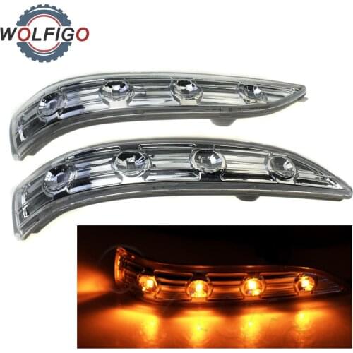 WOLFIGO Rearview Mirror Turn Signal Lamp light For Hyundai Tucson IX35 2010-2014 87624-2S200 876142S200 876242S200 87624-2S200