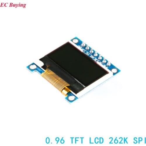0.96 Inch TFT LCD Module for Arduino 7Pin 262K SPI 0.96'' OLED Display Board 128*64 STM32 ST7735S 4-Wires DIY Electronic
