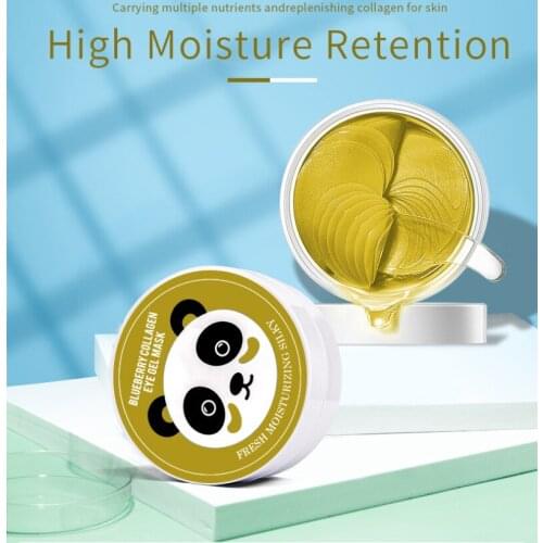 Gold Moisturizing Eye Mask Patch 60pcs Crystal Collagen Anti-Wrinkle Tightens The Skin Remove Dark Circles Eye Care TSLM1