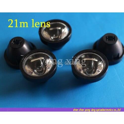 10PCS x 15 Degree 21mm Lens For Cree XPE XPG XTE LED For DIY