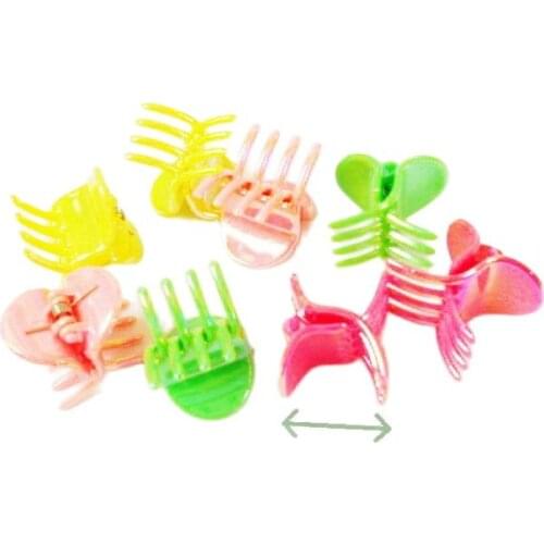 20 Piece Solid Mini Hair Clips Carnival Girls Birthday Party Favor Toys Novelty Prize Gift Pinata Bag Filler Favour Vending Gag