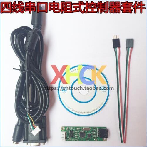 Free shipping 4 wire resistive touch screen PS2/COM/ /PS2/RS232 serial mouse controller driver card socket