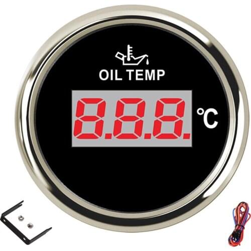 52mm Digital Oil Temperature Gauge 50~150 Degree Celsius Oil Temp Meter fit for Boat Car