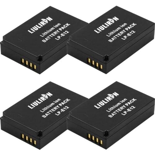 Bateria LP-E12 LPE12 LP E12 Battery for Canon Rebel SL1 100D Kiss X7 EOS-M EOS M M2 EOS M10 M50 M100 Camera Batteries