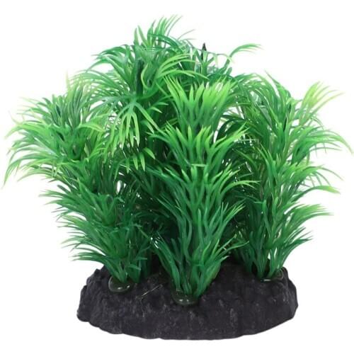 Aquarium Artificial Plastic Grass Aquatic Plant Aquarium Plant Green 8cm