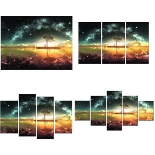 DIY 5d diamond Painting cross stitch Space Ocean natural scenery wall stickers,5d diamond embroidery diamond mosaic Home Decor