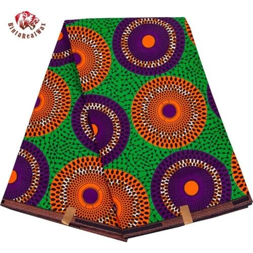 Bintarealwax New Soft Africa Cotton Fabric 2021 Ankara Dresses Nigerian Fashion Batik Fabrics 6 Yards/Lot Material 24FS1406