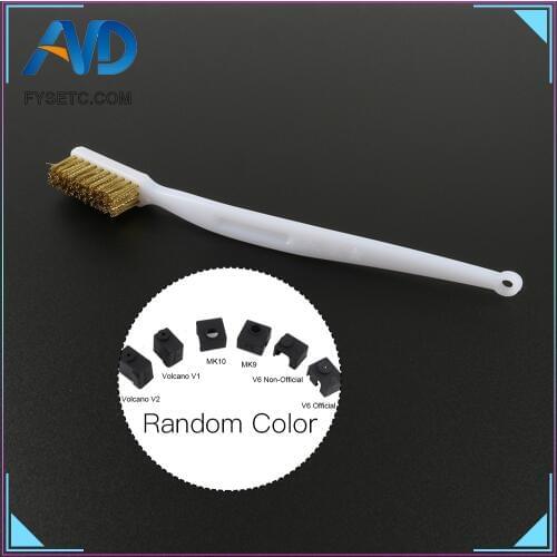 3D Printer Cleaner Tool Copper Wire Toothbrush Copper Brush Handle For Nozzle Block Hotend Cleaning Hot Bed Cleaning Parts
