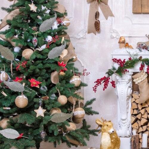 Imitation Leaf Fake Palm Leafs Foliage Artificial Leaves Plastics For DIY Garland Wreath Christmas Tree Clip Decorative Feathers