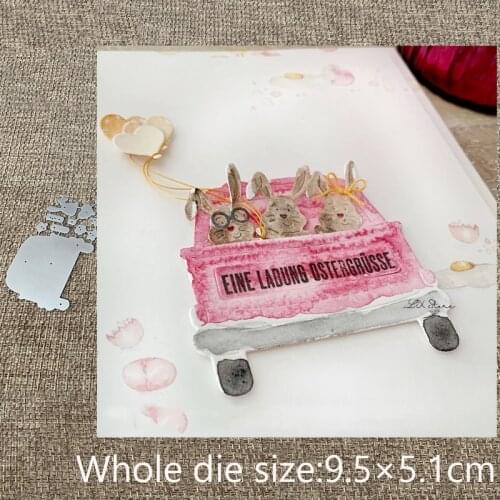 XLDesign Craft Metal Cutting Dies stencil mold Bunny balloon car decoration scrapbook Album Paper Card Craft Embossing die cuts