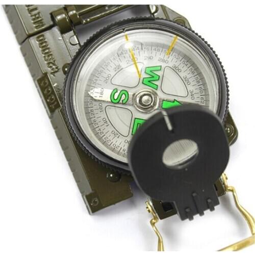 Multi Function Military Luminous Compass Lensatic Portable Folding American Style Army Marching Metal Steel Compass