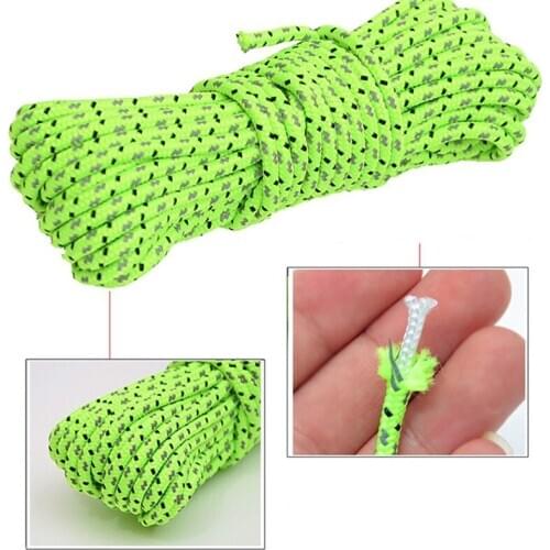 Reflective Nylon Cord Guyline Ropes Tent For Camping Tent Outdoor Tent Reflective Fixed Pull Rope Canopy Nail Windproof Rope