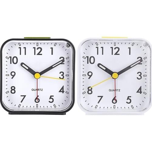 Practical Desktop Alarm Clock Luminous Alarm Clock Bedside Travel Glow In The Dark Silent No Tick For Bedroom Home Decoration
