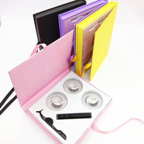 3 Pairs 5D Mink Eyelashes Wholesale Beauty Eyelashes Box Package Mink Lashes Vendor False Eyelash Extension Supplies Makeup