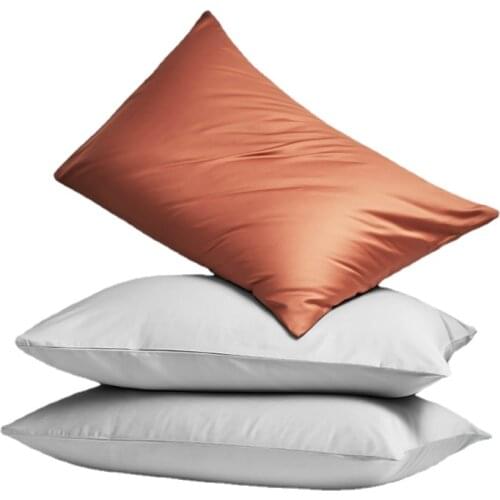 RZCortinas Pillow Case 60s Cotton Pillowcase for Home Hotel Wedding Luxury Pillowcases Solid Color Pillow Cover 2PCS A Lot