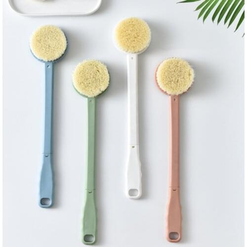 Bath Brush Back Body Bath Shower Sponge Scrubber Brushes with Handle Exfoliating Scrub Skin Massager Exfoliation Bathroom Brush
