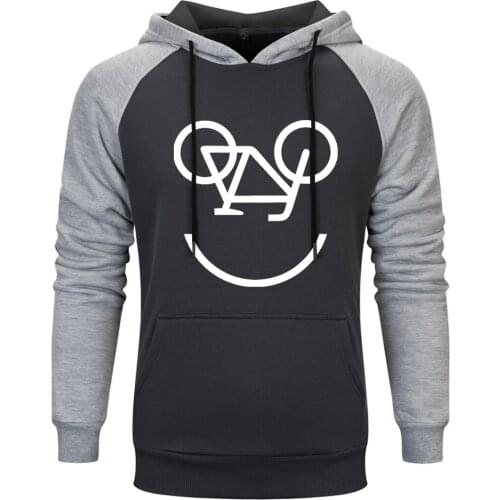 Smile Bicycle Raglan Hoody For Mens Harajuku Fashion Male Sweatshirt Hoodie Leisure Clothing Pullovers New Arrival Tracksuits