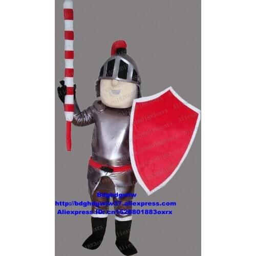 Soldier Warrior Fighter Knight Guard Bodyguard Chevalier Mascot Costume Adult Character Television Theme New Year Party zx927