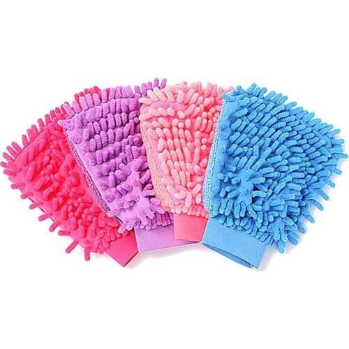 Super Mitt Microfiber Cleaning Cloth Car Window Washing Glove Cloth For Household Cleaning Dish Cleaning Towel Duster Cloth P6X3